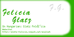 felicia glatz business card